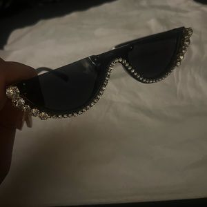 Black bling sunglasses